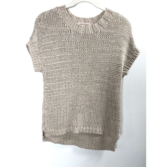 Philosophy Beige Sweater Coastal Quiet Luxury Old Money Rich Minimalist Preppy M - Picture 1 of 7